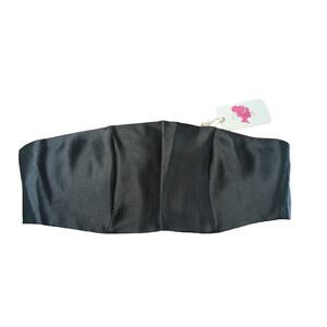 L'atiste by Amy‎ Tube Top Medium Black Back Zip Festival Summer Club Strapless